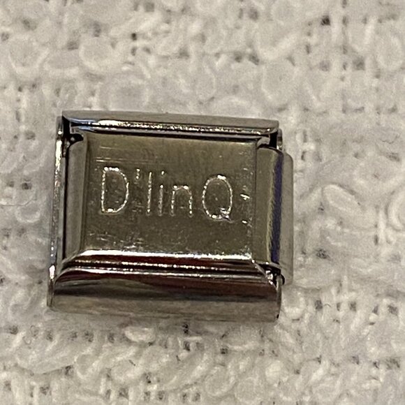 3  Vintage Italian Stainless Steel 9MM Charms - Volvo, May 4 Gem, Wrapped Gift - Picture 12 of 13